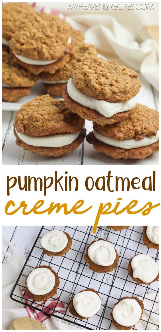 Pumpkin Oatmeal Cream Pies