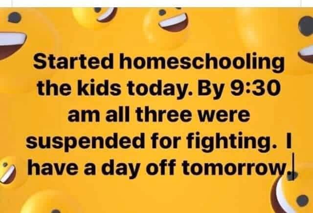 Homeschooling kids