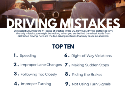 Top 10 Driving Mistakes