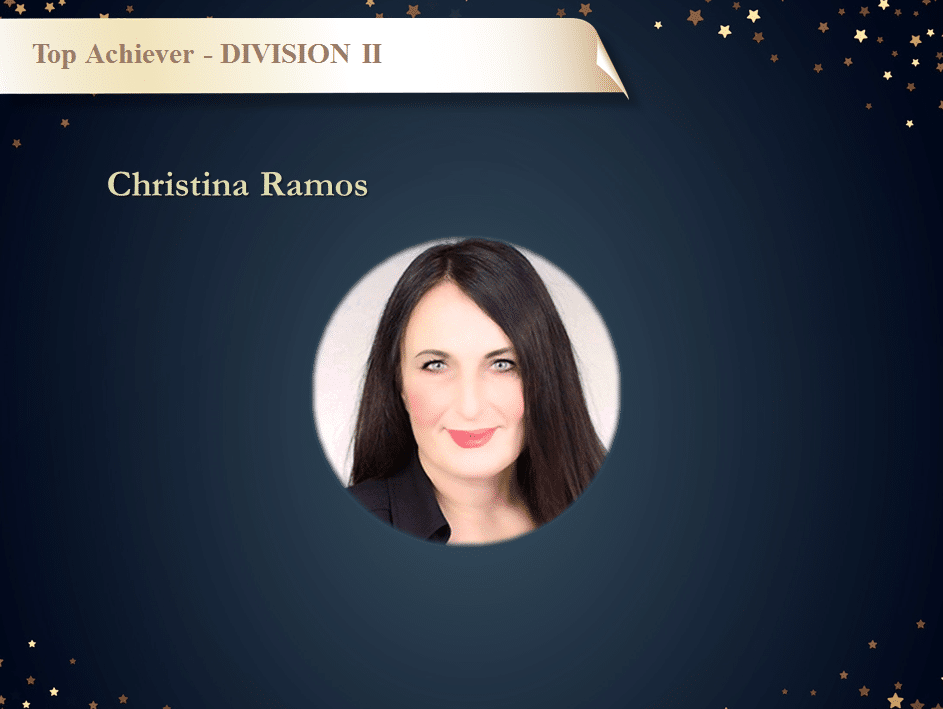 PR Awards - Top Achiever Division II - Christina Ramos