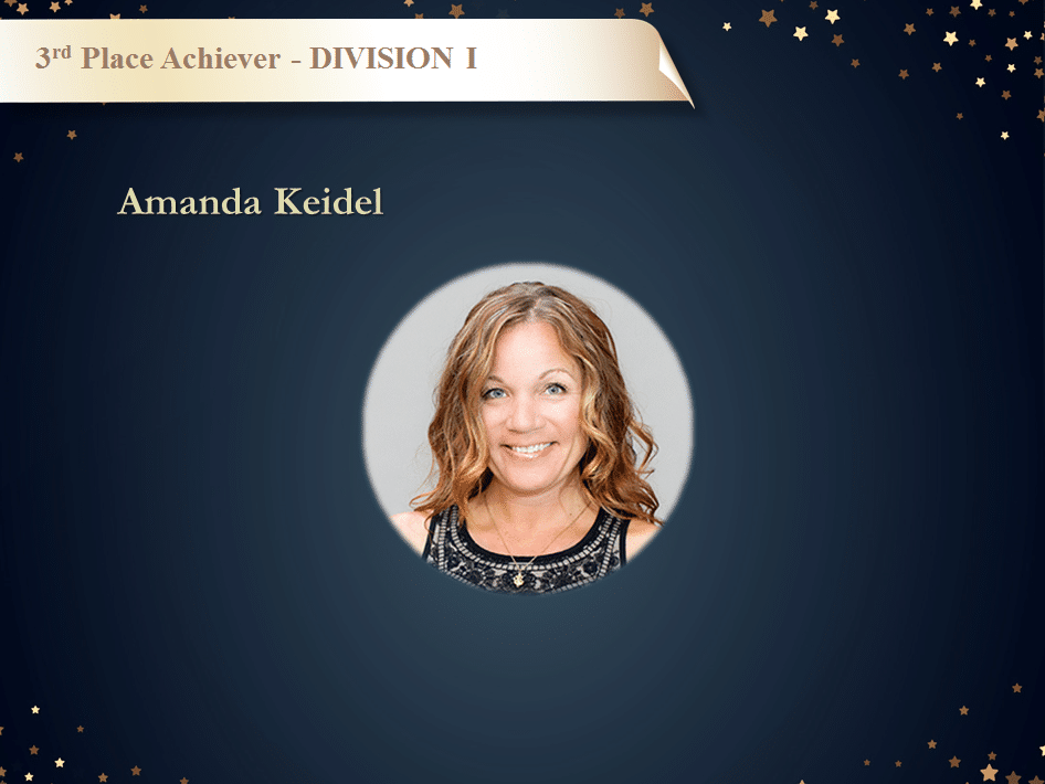 PR Awards - Third Place Achiever Division I - Amanda Keidel