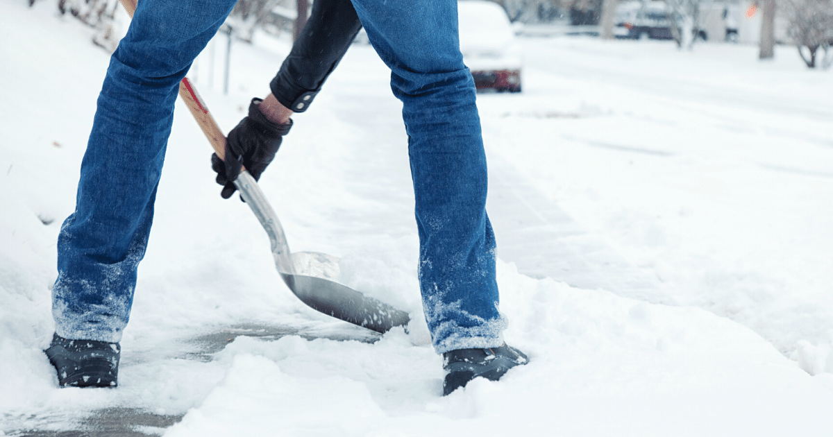 snow shoveling tips