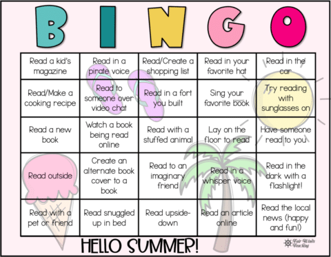 Let's Play Summer Reading BINGO!