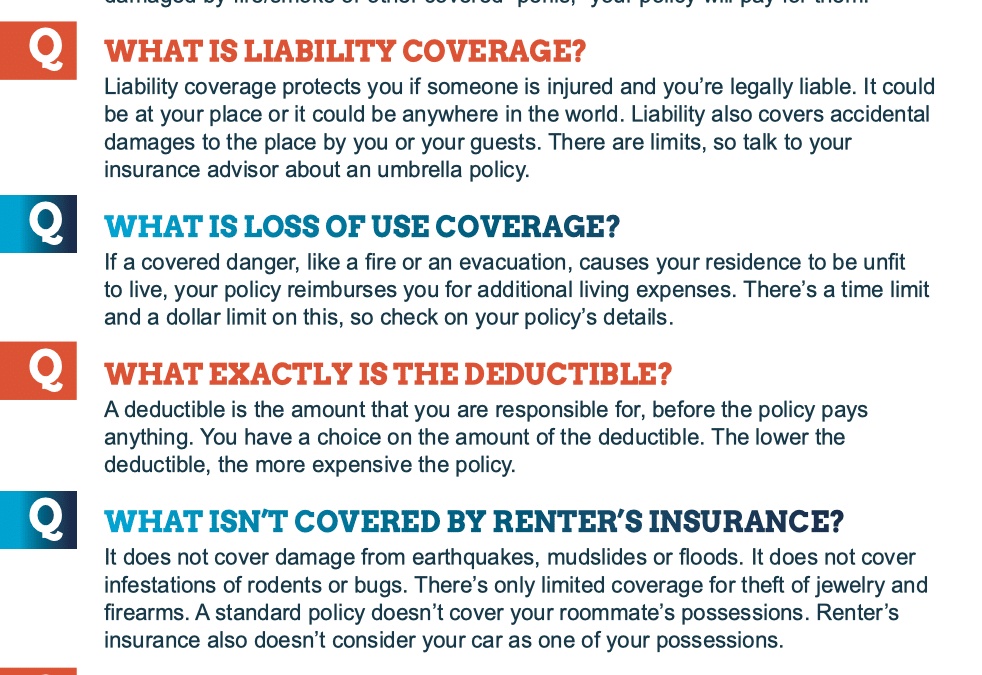 Renters Insurance FAQs