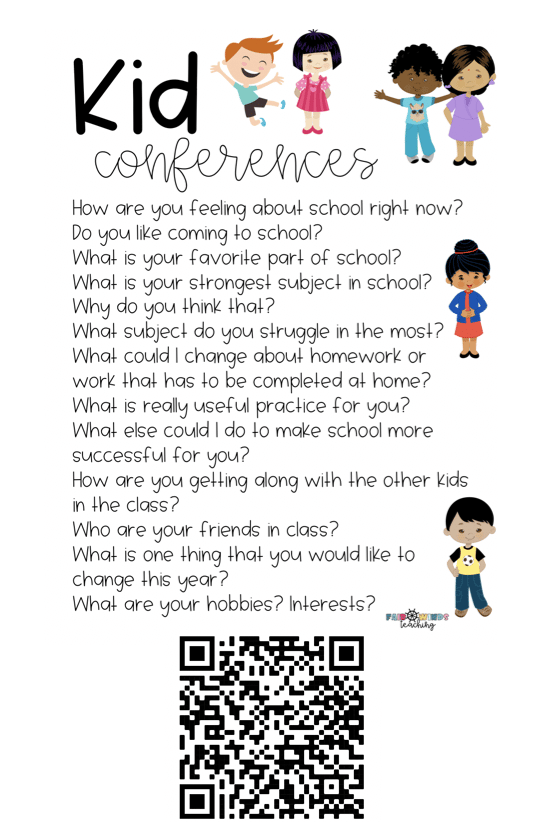Kid Conference Question List