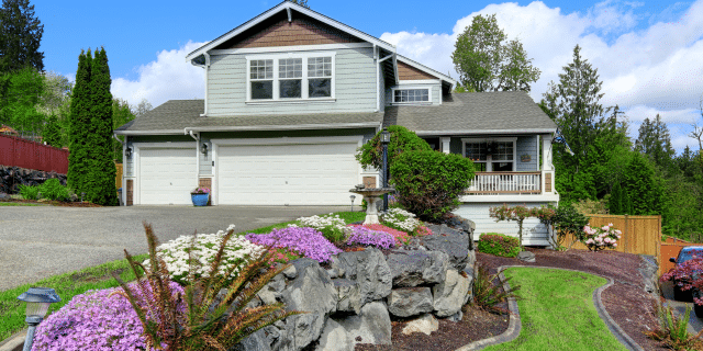 an image showing a home with curb appeal